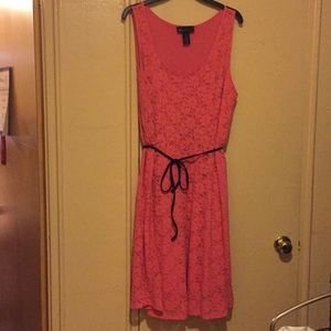 Coral summer dress